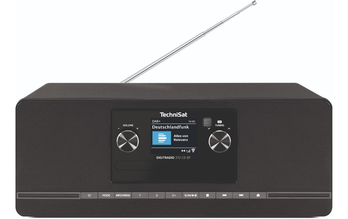 TechniSat DigitRadio 372 CD BT, schwarz DAB+, CD, Bluetooth