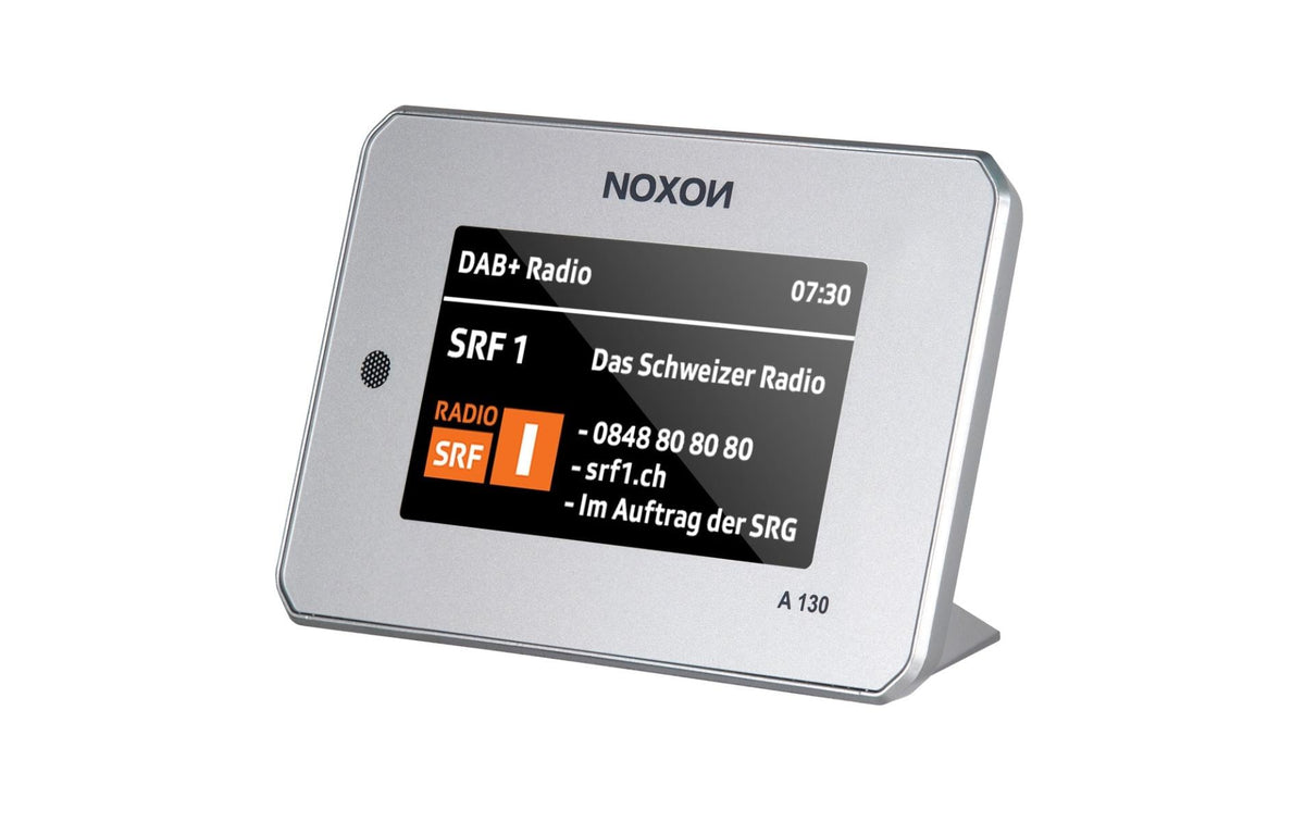 NOXON A130, DAB+ & Internet Radio Adapter Silber, Bluetooth, USB