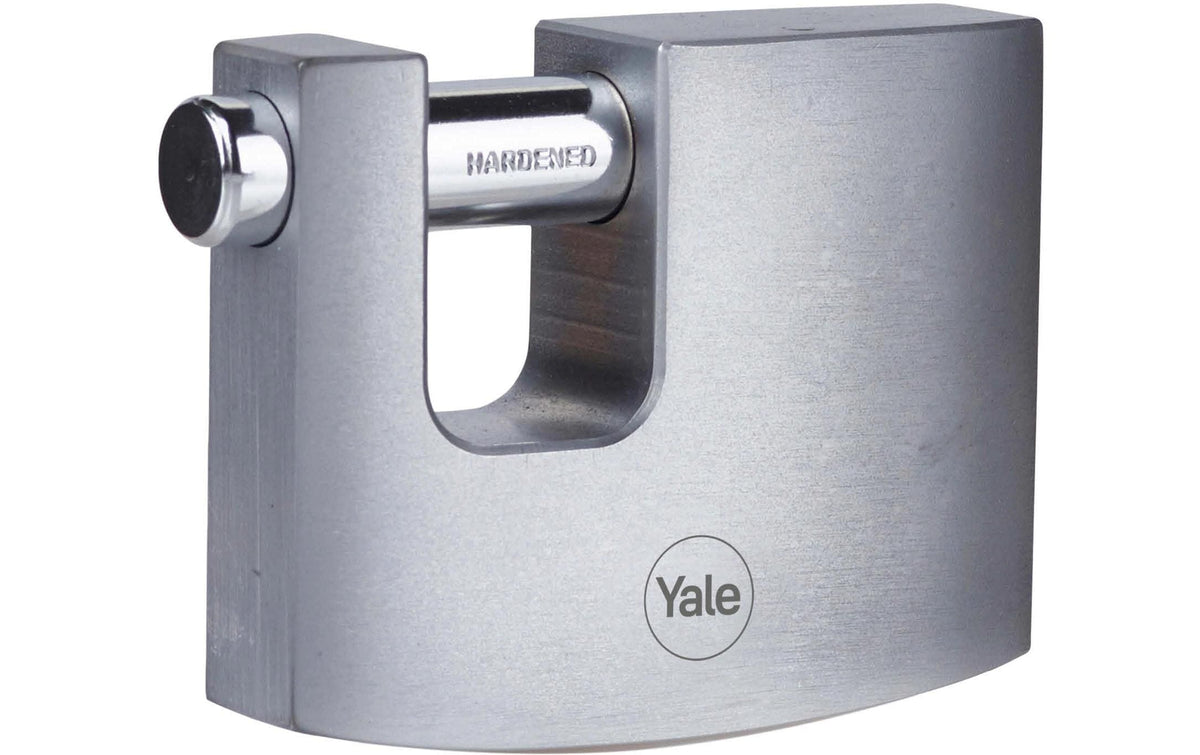 Block-Vorhängeschloss Y124B verchromt 70/15