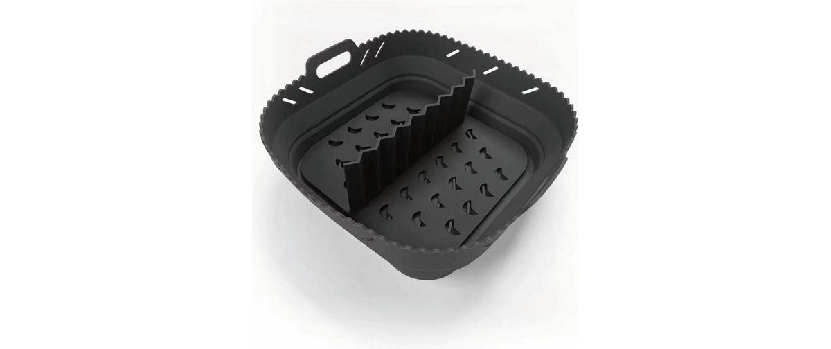 GOURMETmaxx Silikonform  21x21x8cm für Heissluft-Fritteusen mit Trennwand