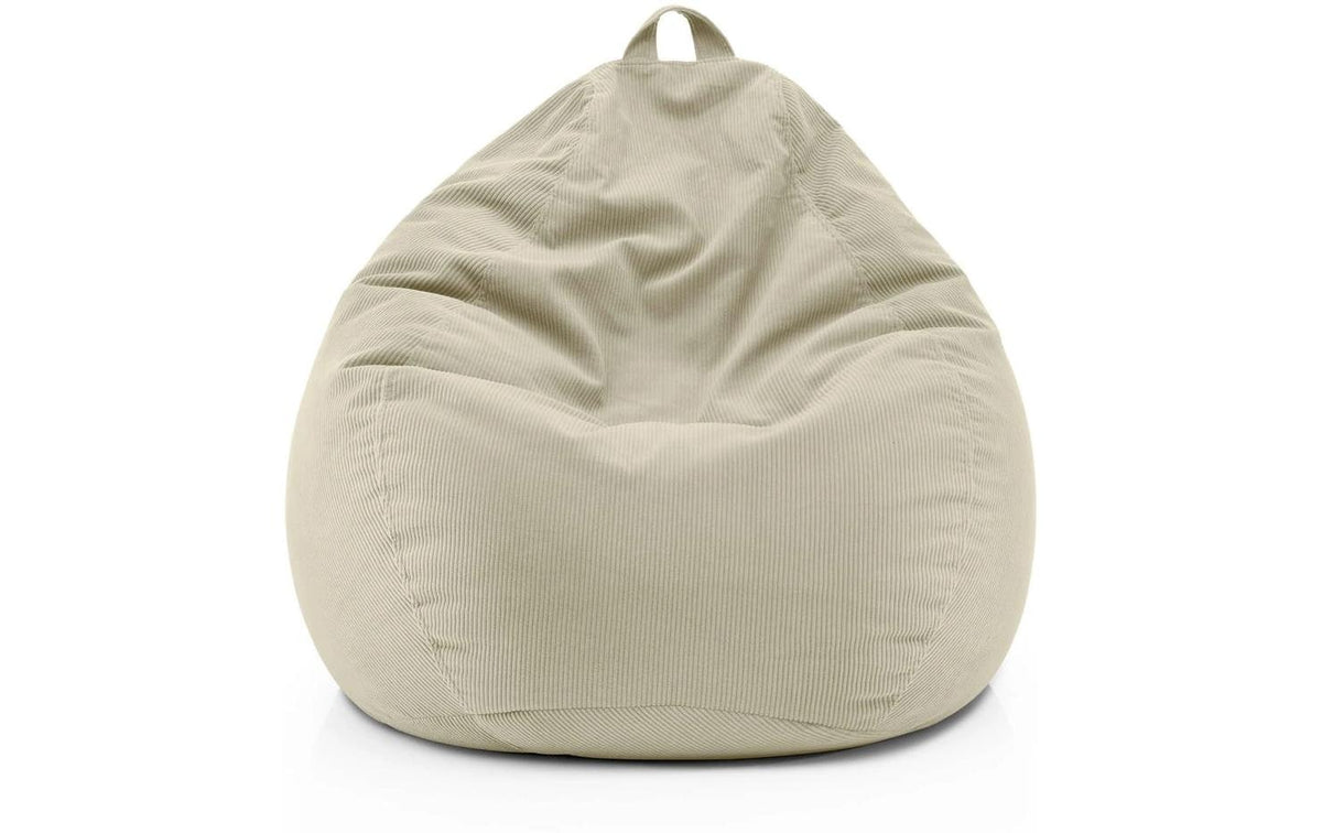 Lumaland Sitzsack 315l beige Comfort Feincord, Waschbar,