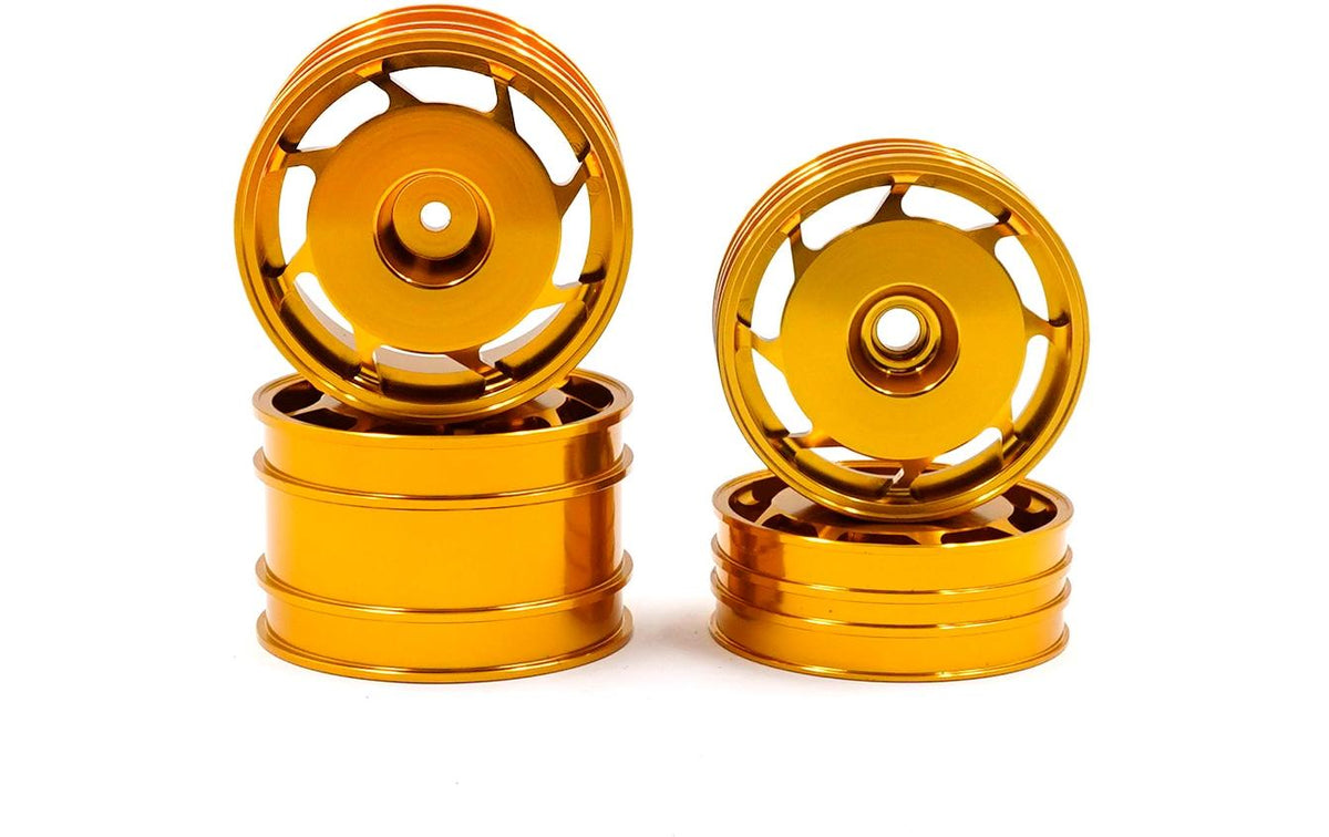 Yeah Racing Felgen CNC 8 Spoke Gold Kyosho Ultima 2WD