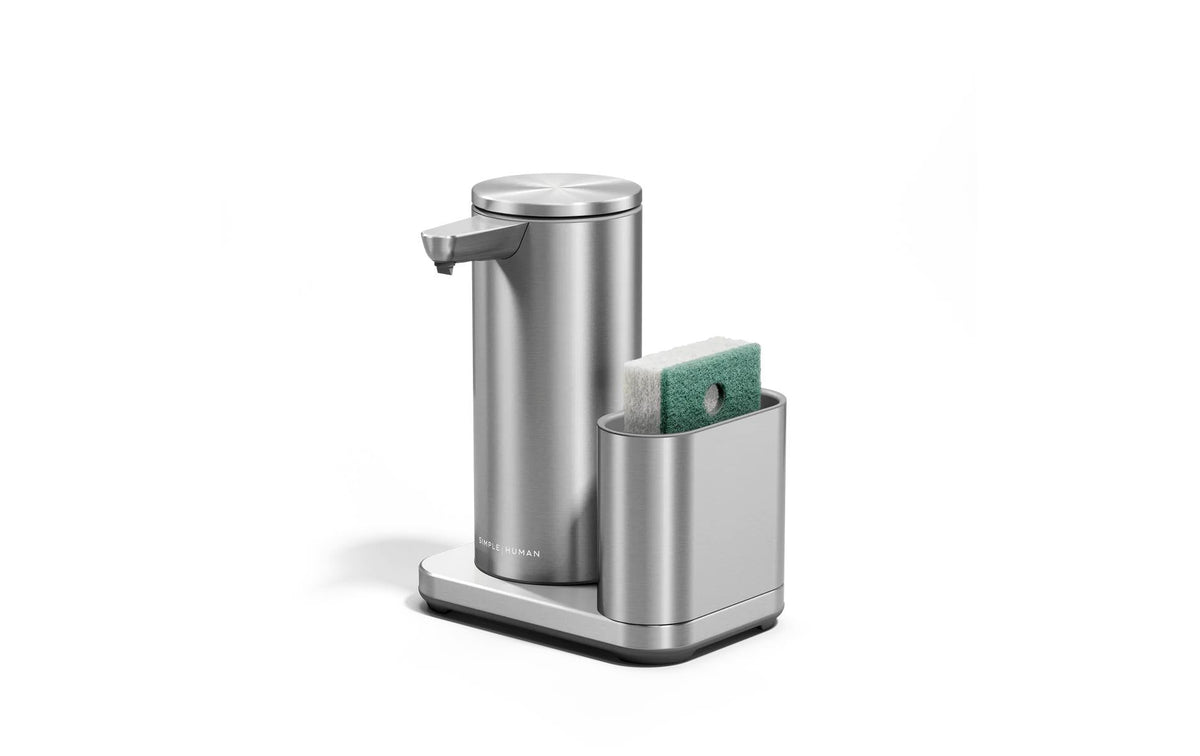 Simplehuman Sensorspender mit Caddy, 266 ml Silber gebürstet,  Edelstahl