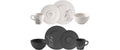Villeroy & Boch ManRock-Mickey Mouse Set 8-tlg. Frühstück Set schwarz+weiss