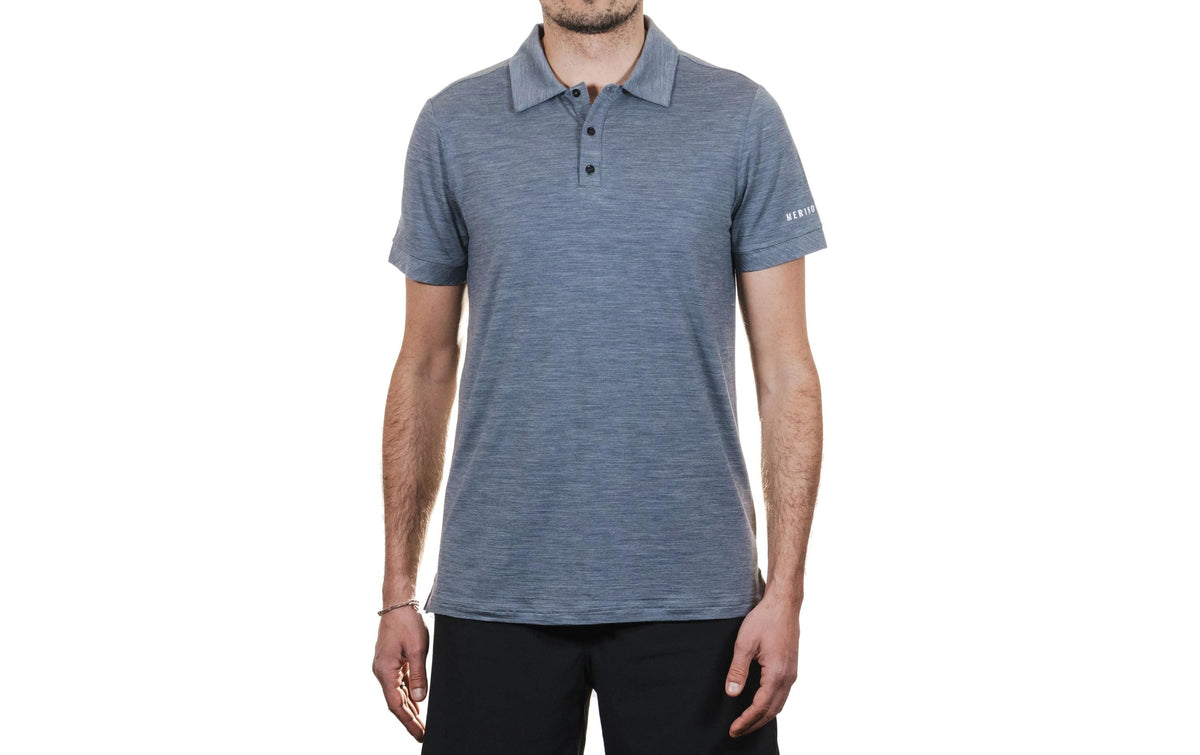Merino & More Poloshirt grau Grösse L