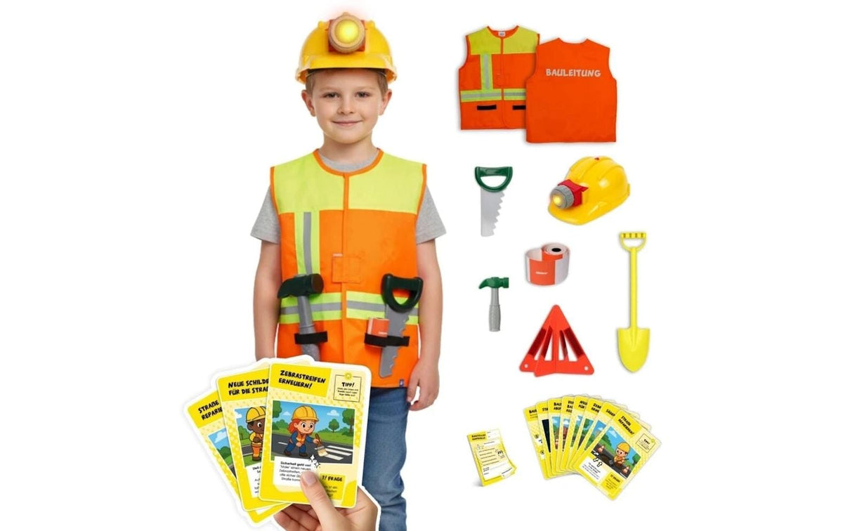 Baustellen-Rollenspiel-Set 9-Teilig