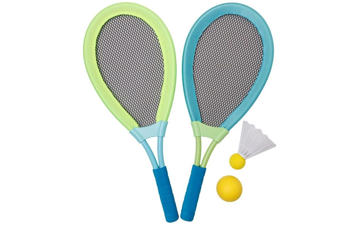 2 in 1 XL Federball & Soft-Tennis Set