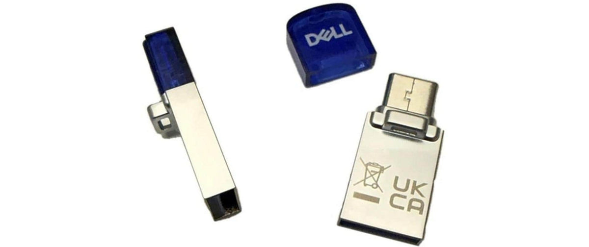 Dell 128GB 3.2 Type A/C Combo Flash Drive abnehmbare Abdeckung
