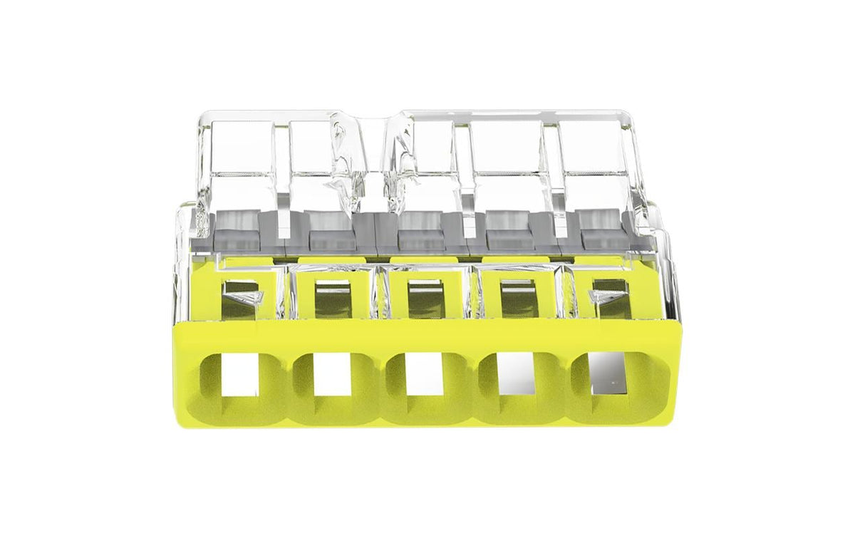 Wago Verbindungsklemme 5-fach 20 Stück 5L 0.5…2.5mm² 24A 450V