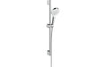 Crometta Brauseset Brausestange 65 cm EcoSmart Weiss/Chrom