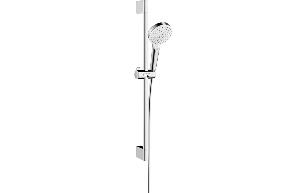 Crometta Brauseset Brausestange 65 cm EcoSmart Weiss/Chrom