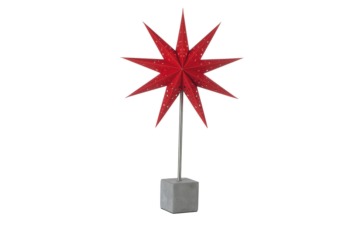 Markslöjd HÅRD Tablestar 1 Leuchtmittel, 58cm, red