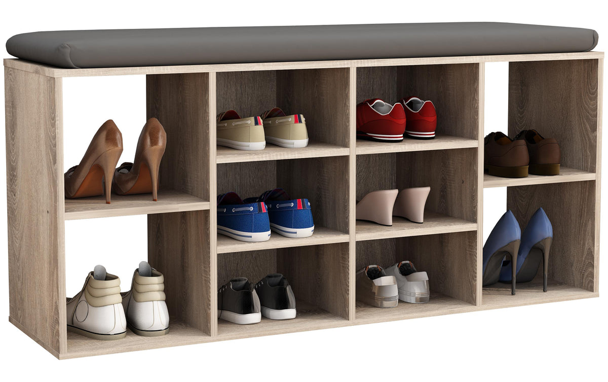 VCM Schuhbank Hinsol S Sonoma Eiche
