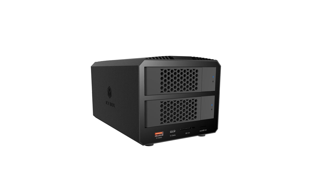 ICY BOX ext. 2.5/3.5"Geh. IB-RD3721HR-CU31 schwarz, USB3.2, für 2x SATA HDD