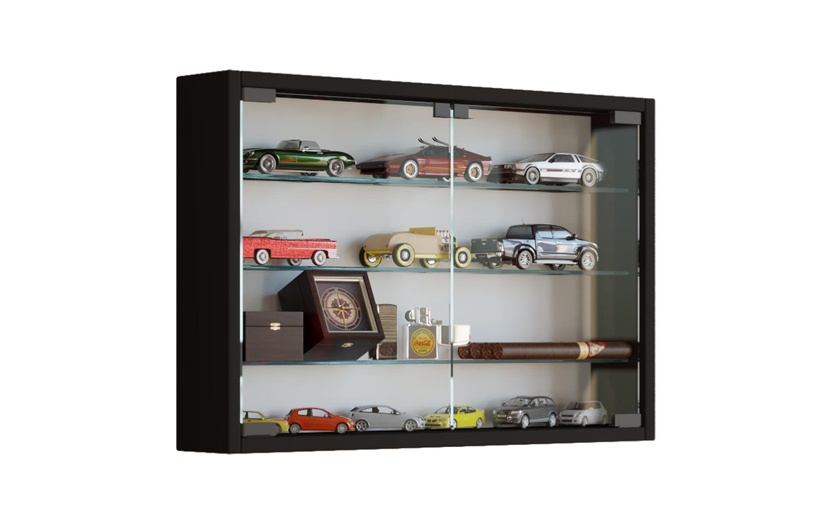 VCM Wandvitrine Mandosa M Schwarz