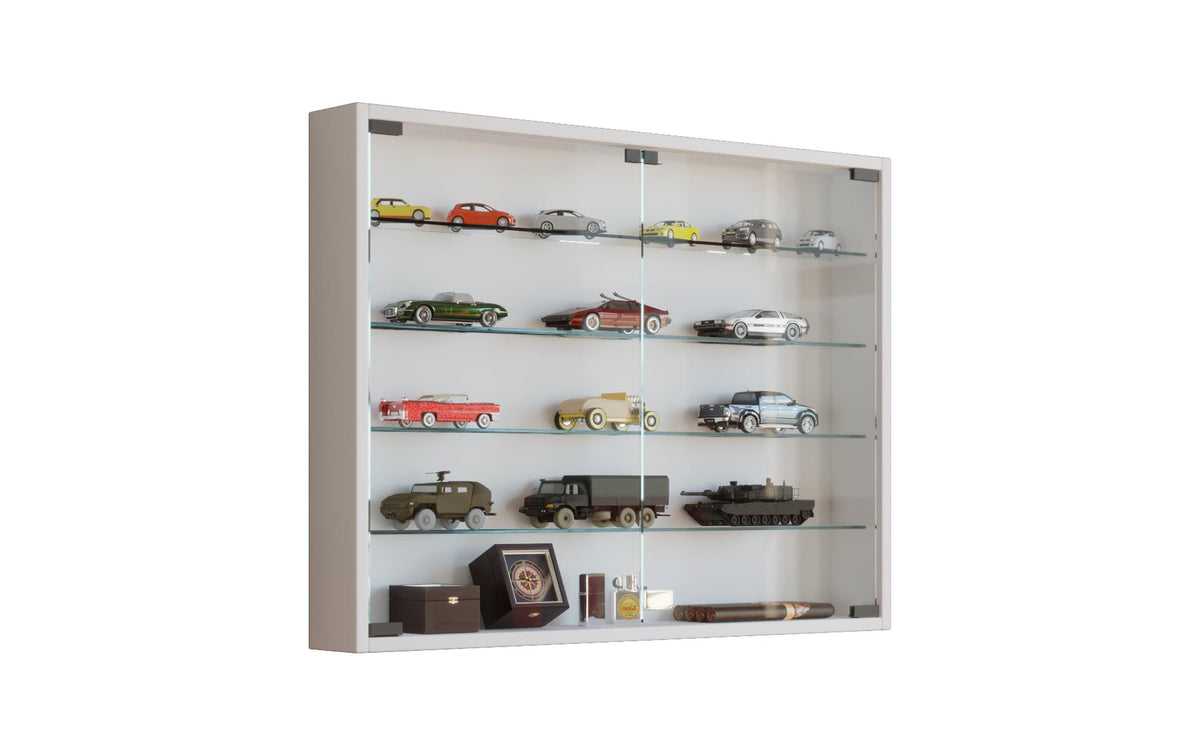 VCM Wandvitrine Mandosa L Weiss