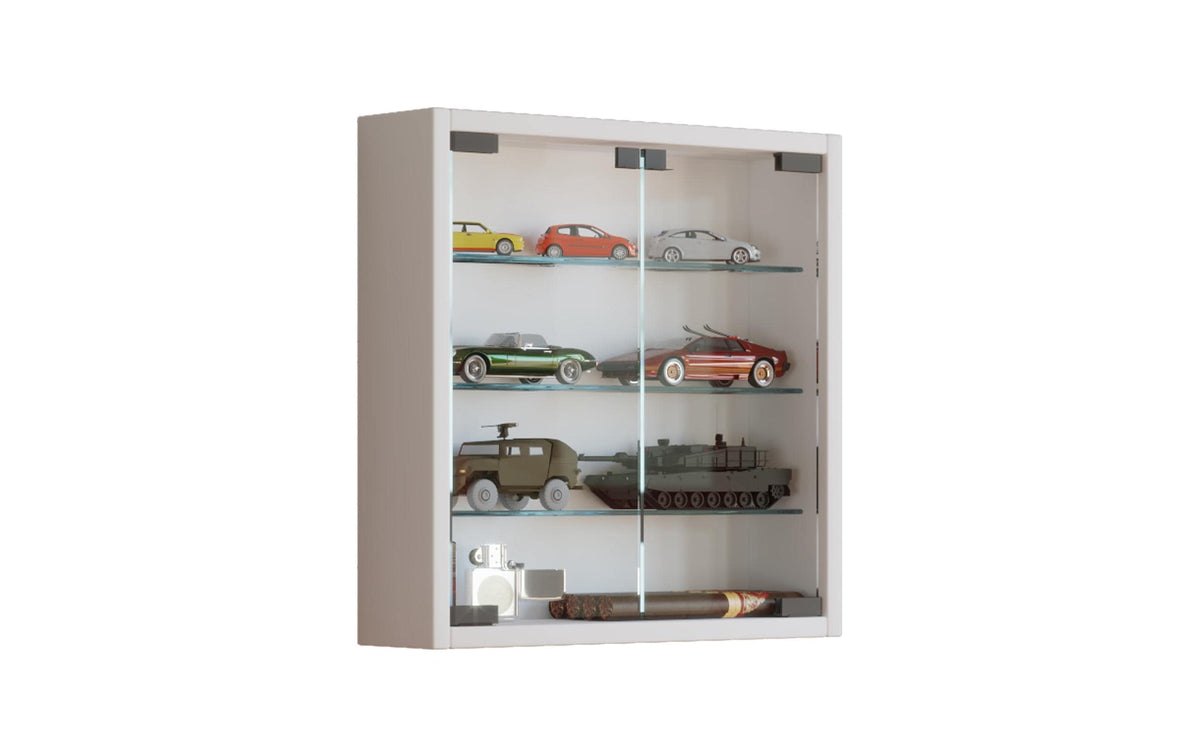 VCM Wandvitrine Mandosa S Weiss
