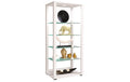 VCM Standvitrine Glasol IV Weiss