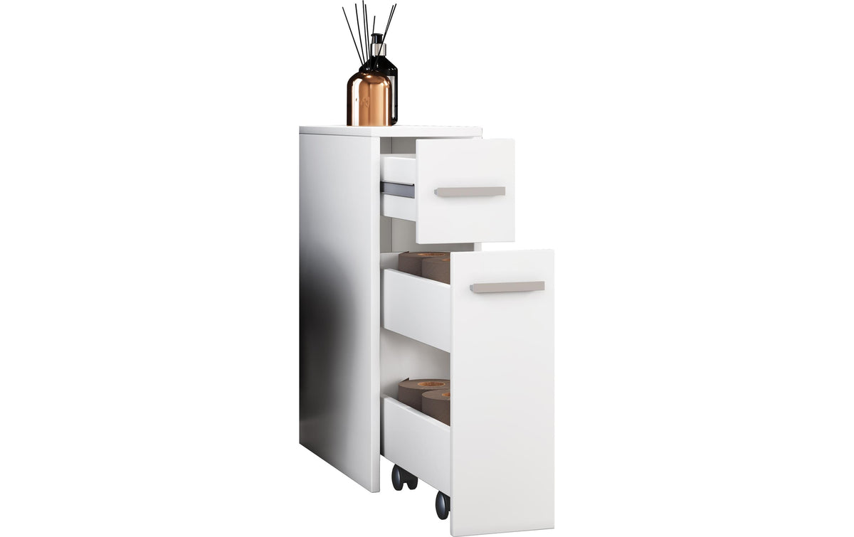 VCM Badzimmer Nischenschrank Zalo Weiss