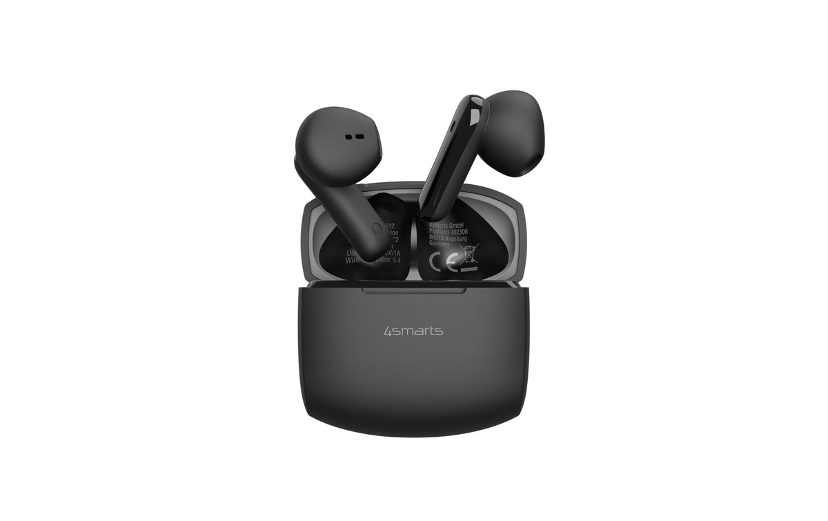 4smarts Kopfhörer BT In-Ear SkyBuds Air Schwarz, ultraleichtes Design