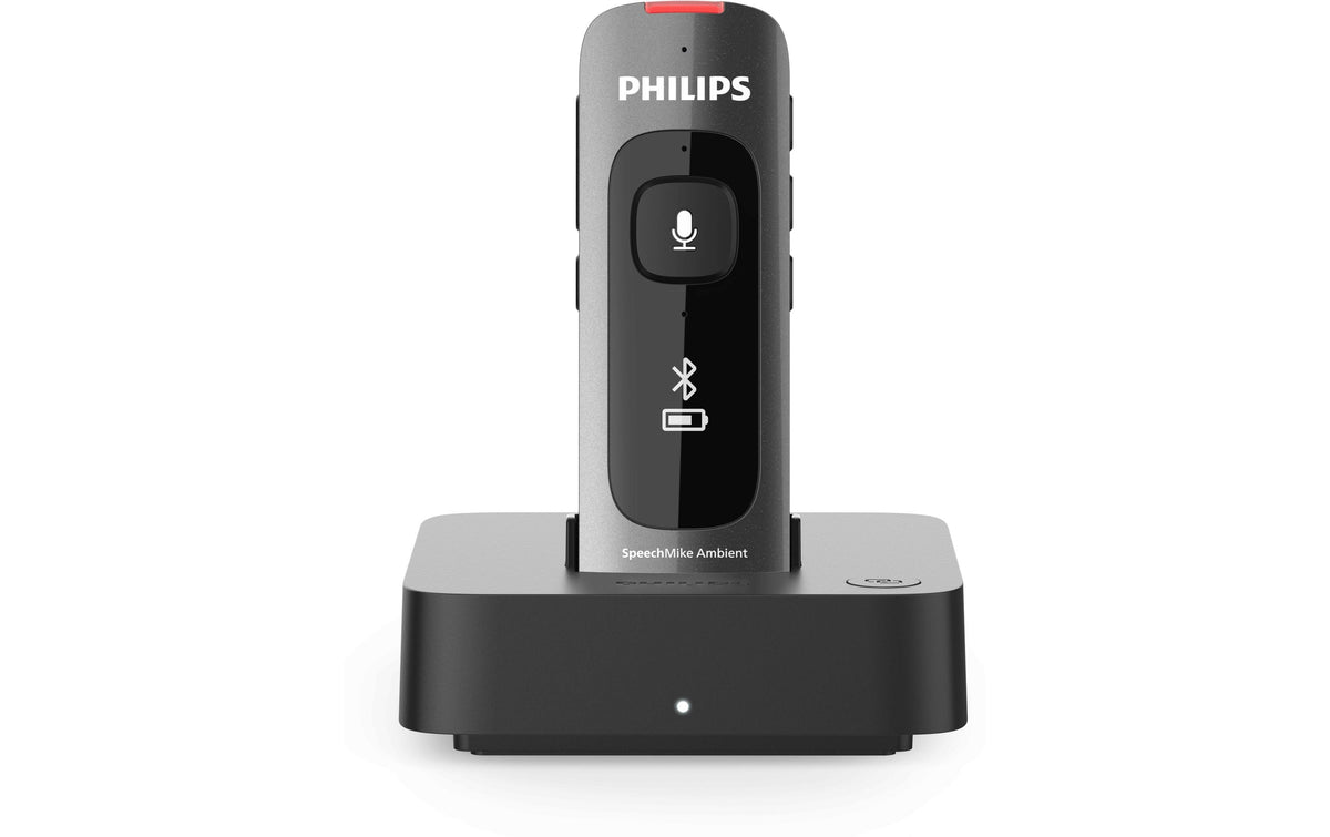 Philips Recorder SpeechMike Ambient Office inkl. Dock, Dongle, Kabel, Band