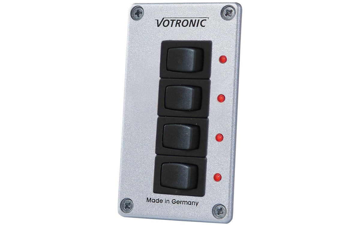 Votronic 1288 Schalter-Panel 4 S 12, 24 8A EIN, Aus mit LED Control
