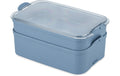 Koziol Bentobox STAKK 2 l nature flower blue/crystal clear