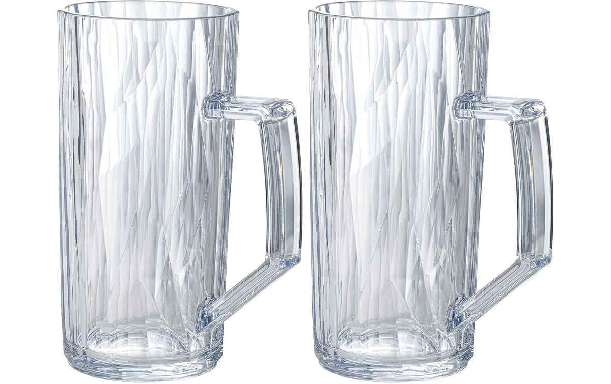 Koziol Bierglas Club No. 26, 2er Set crystal clear, 500 ml