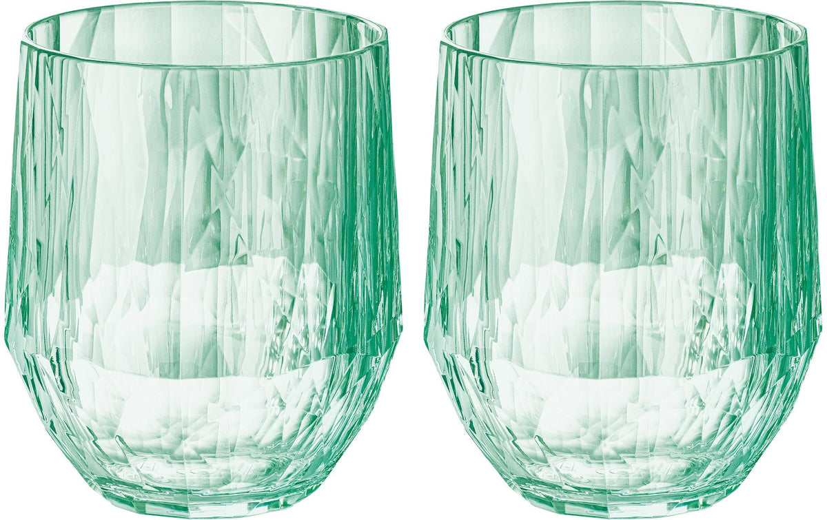 Koziol Becher Club No. 23, 2er Set transparent jade, 200ml