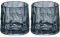 Koziol Becher Club No. 2, 2er Set transparent grey, 250 ml