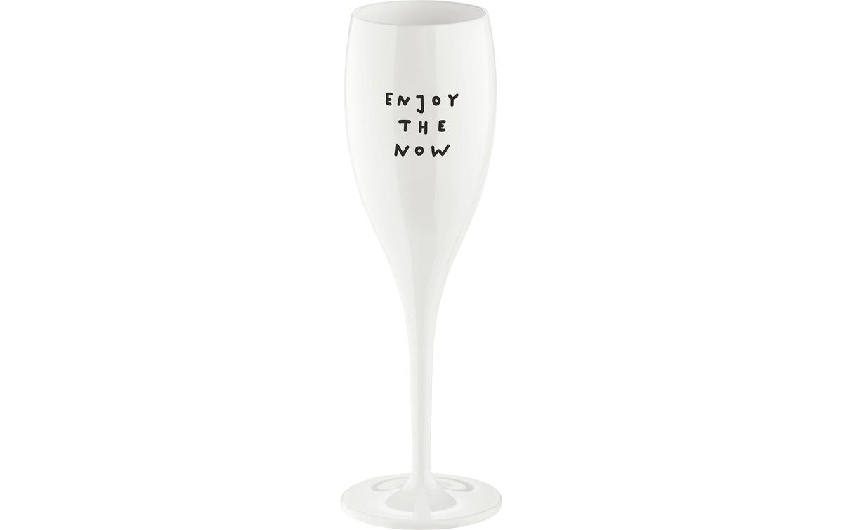Koziol Sektglas Cheers Enjoy cotton white, 100 ml