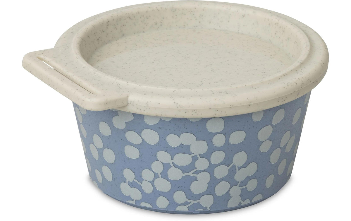 Koziol Blomster Box Dot nature flower blue, 250 ml mit Deckel