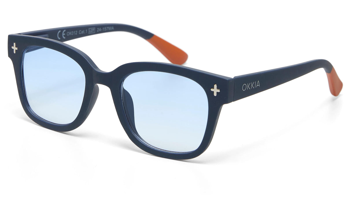 OKKIA Sonnenbrille GIOVANNI MIDNIGHT - Blue Lens