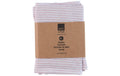 Arti Casa Stoffserviette 4er Set, 35x35 cm Orange gestreift mit Lurex