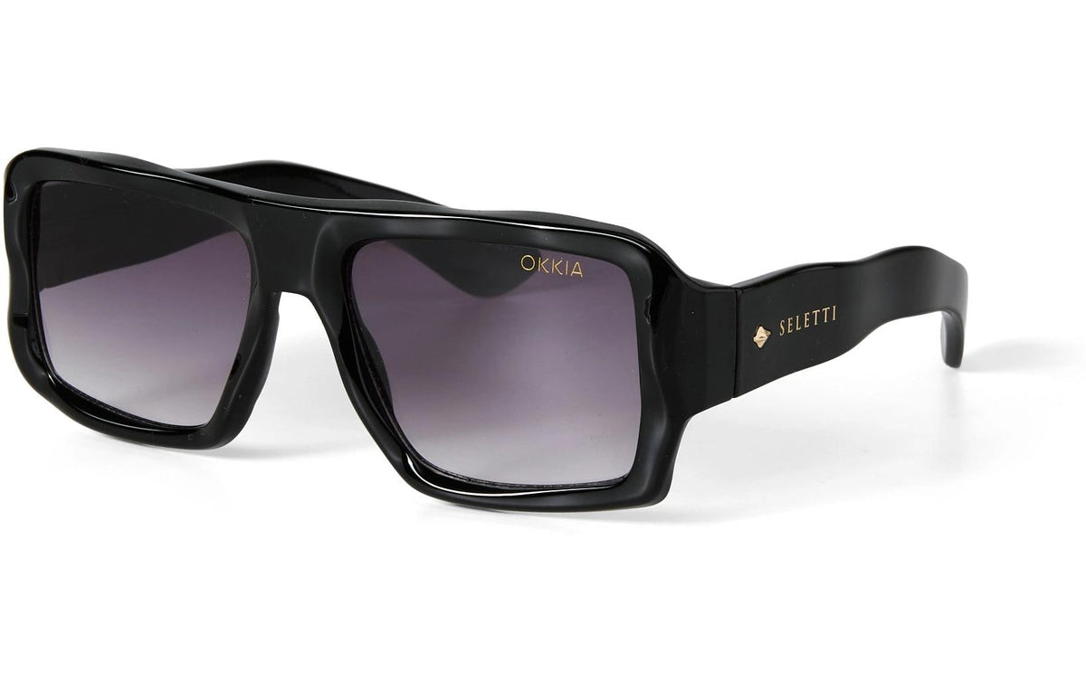 OKKIA SELETTI Sonnenbrille KANSAS BLACK - Black gradient lens