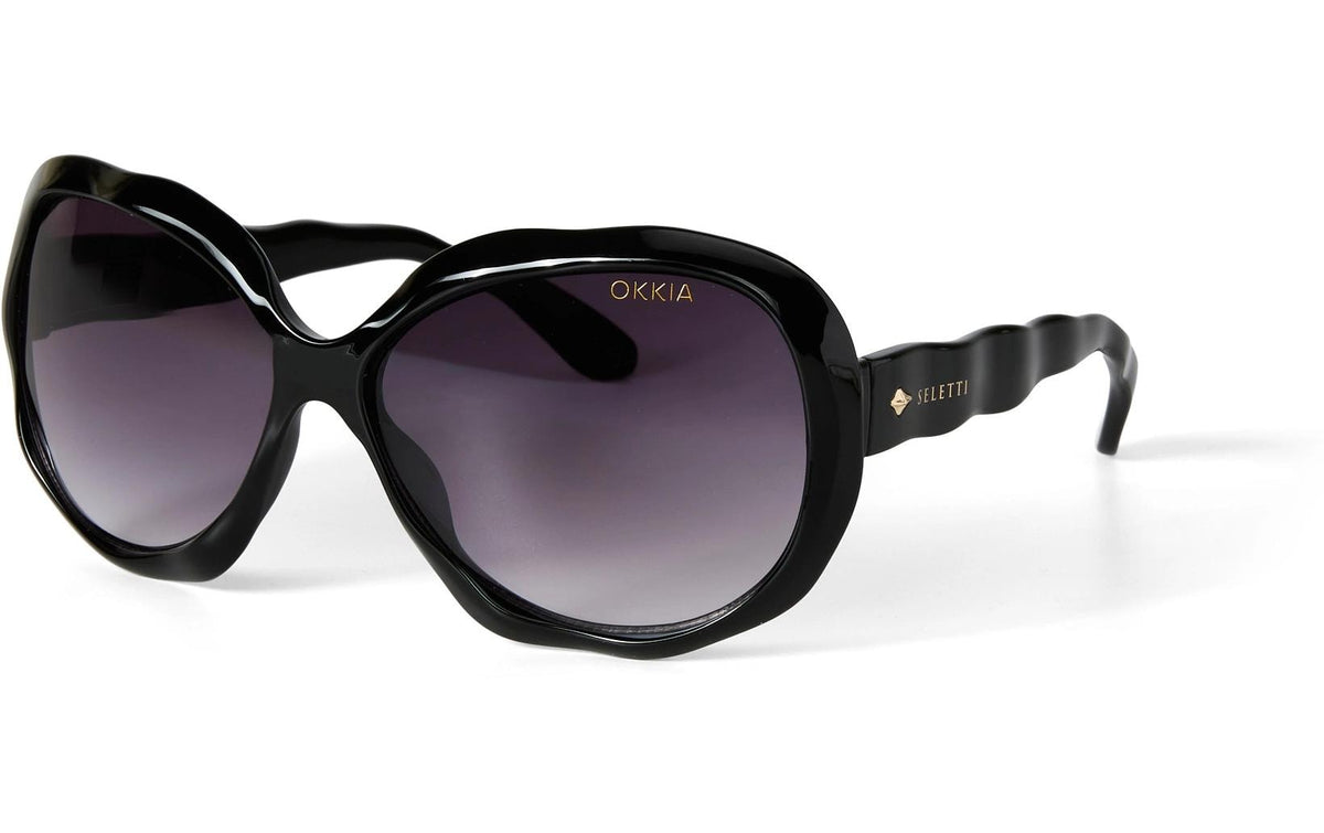 OKKIA SELETTI Sonnenbrille CALIFORNIA BLACK - Black gradient lens