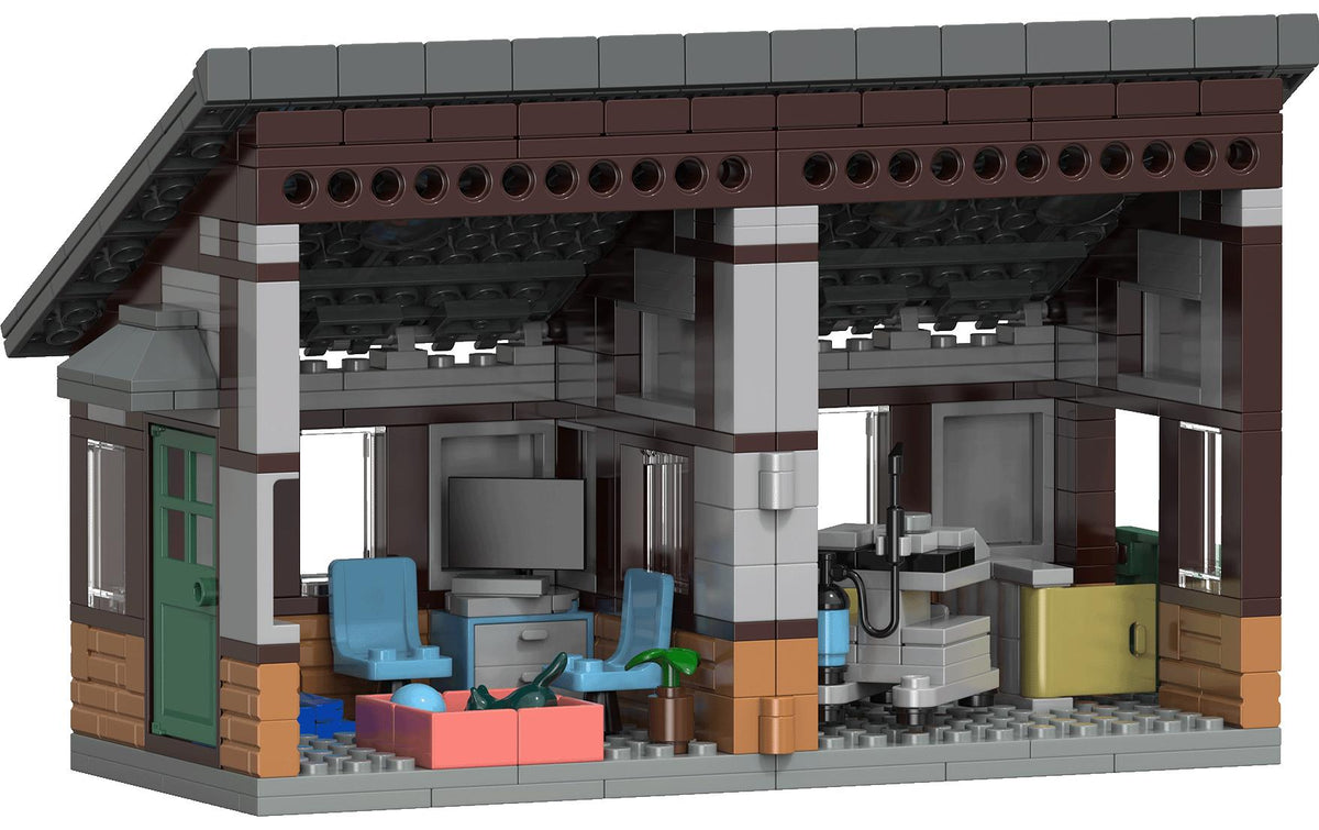 BRIXIES Plus Tierarzt aufgeklappt ca. 485 bricks