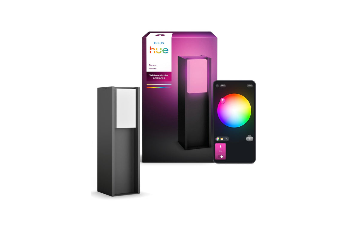 Philips Hue Turaco Sockelleuchte White & Col. Ambiance, anthrazit
