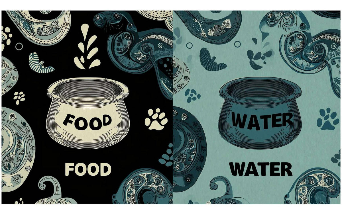 Paws & Whiskers Napfunterlage 40 x 70 cm
