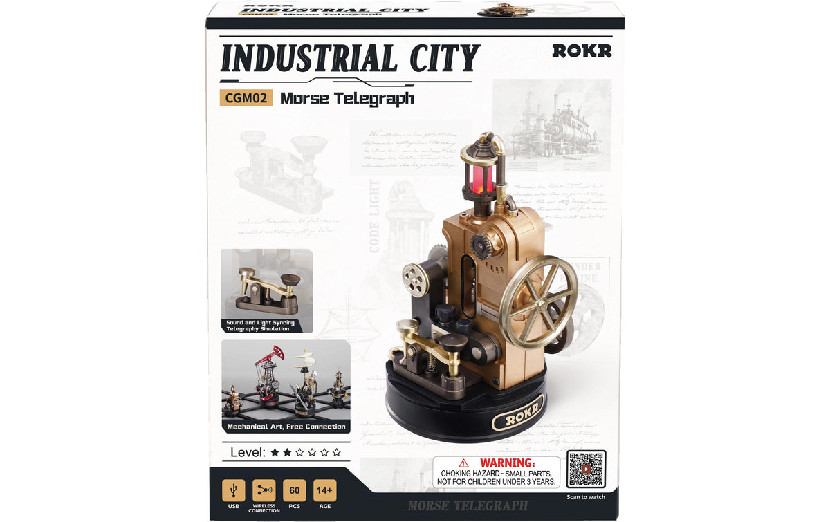 ROKR MorseTelegraph Robotime Bausatz
