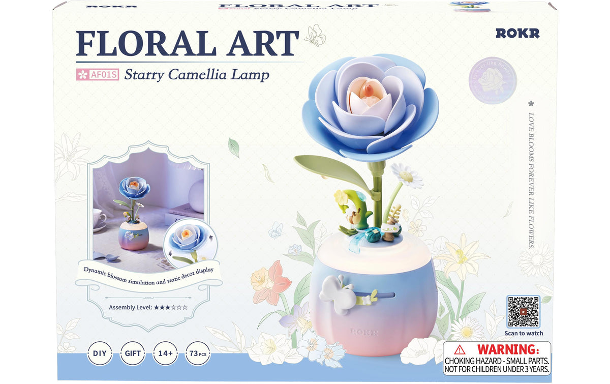 ROKR StarryCamelliaLamp Robotime Bausatz