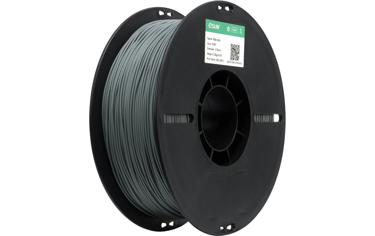 eSun, Filament PEBA-85A 800g Grau 800g, Plastik Rolle