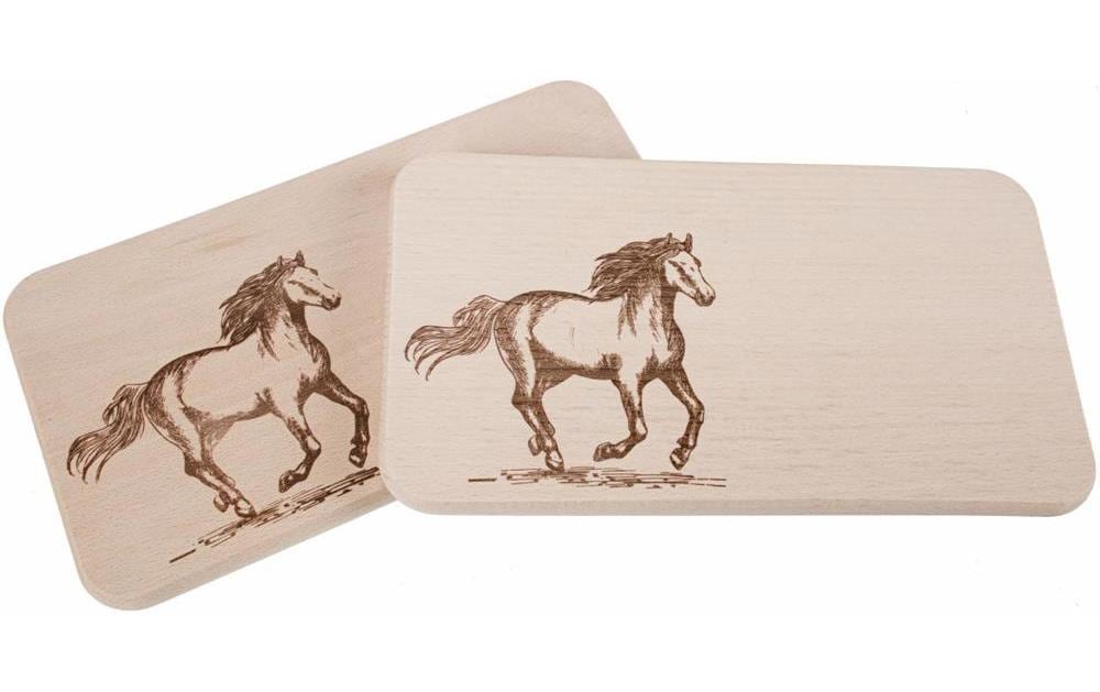 CN Schneidebrett Pferd Erle, 22x12 cm