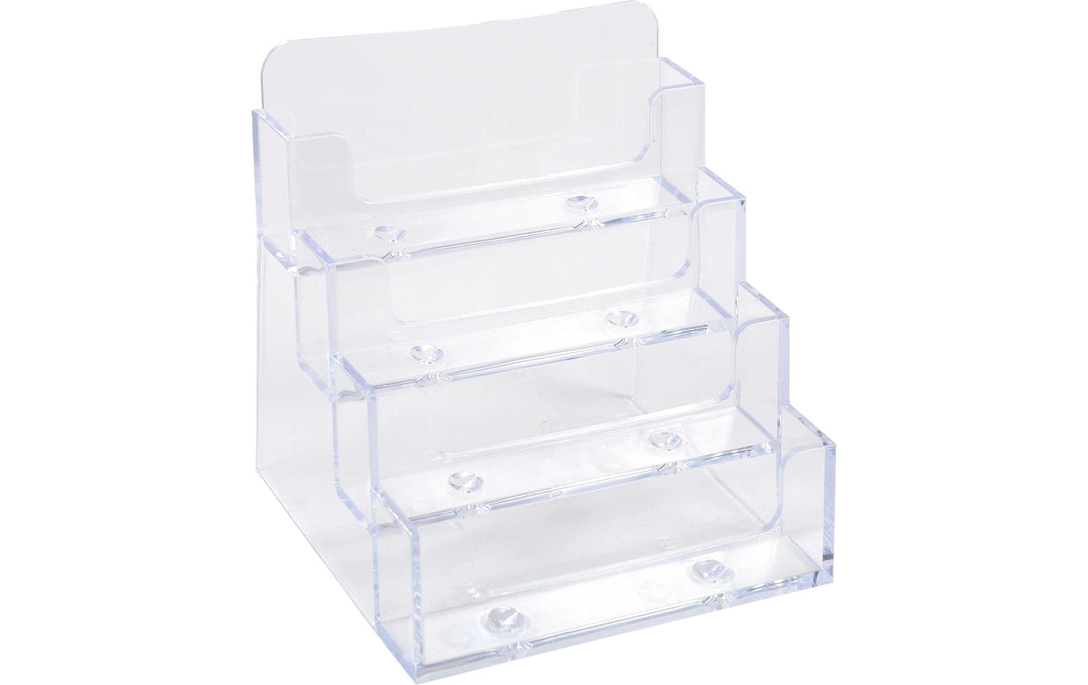 Exacompta Visitenkartenhalter, 4 Fächer transparent, bis 200 Karten
