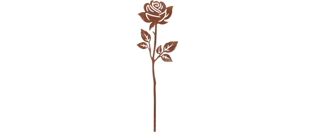 Esschert Rost Gartenstecker Rose Braun