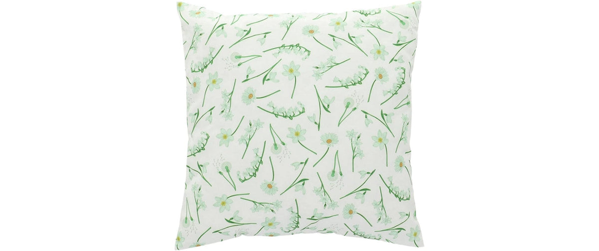Esschert Outdoor Kissen Blumen weiss Bunt