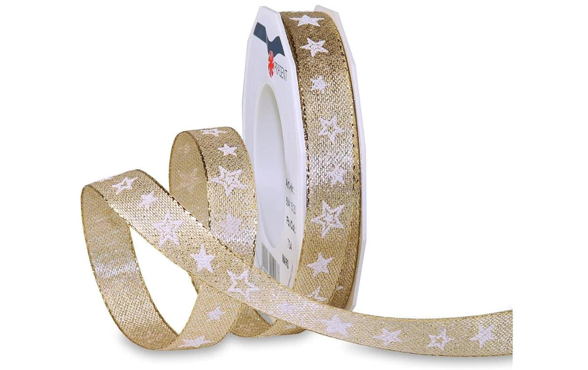 Pattberg Geschenkband Mars Grösse: 15 mm x 20 m, gold