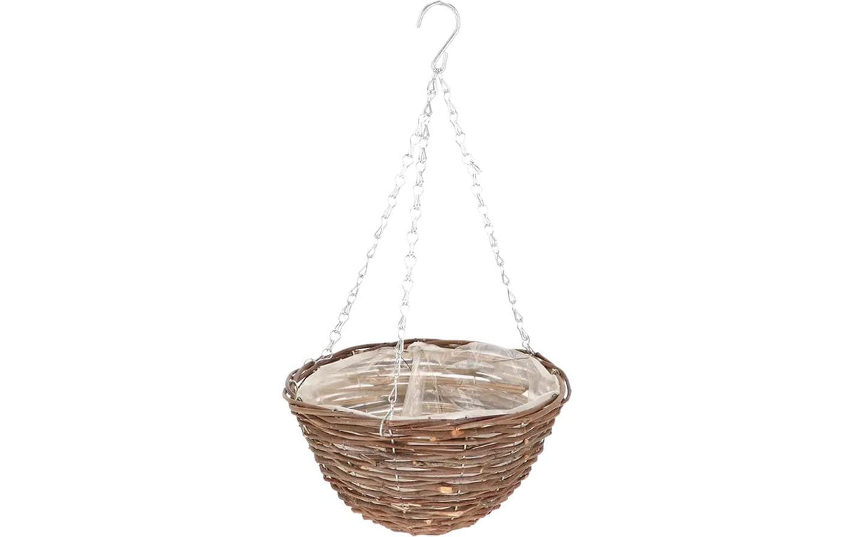 Esschert Blumenampel Weidengeflecht 25cm Natur, 25 cm