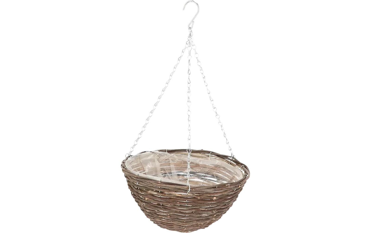 Esschert Blumenampel Weidengeflecht 30cm Natur, 30 cm