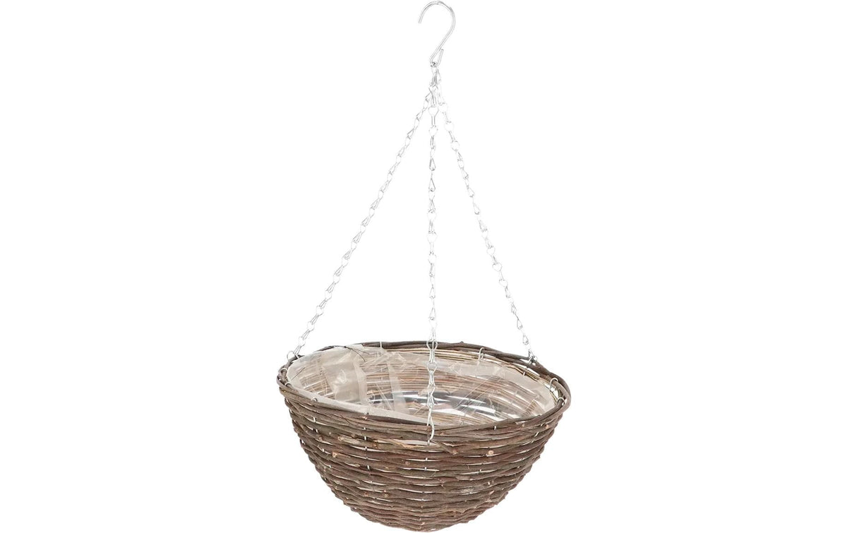 Esschert Blumenampel Weidengeflecht 35cm Natur, 35 cm